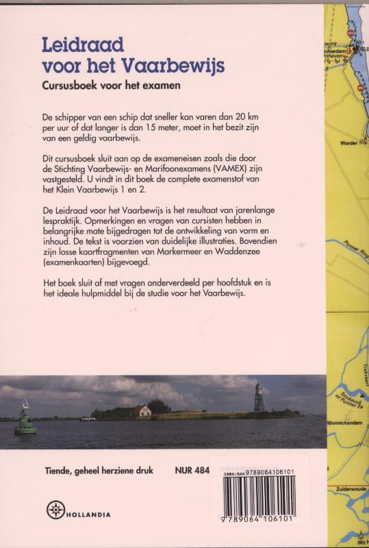 Achterkant van Leidraad voor het vaarbewijs