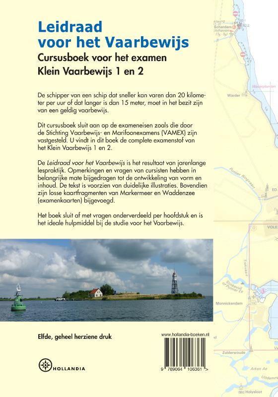 Achterkant van Leidraad voor het Vaarbewijs