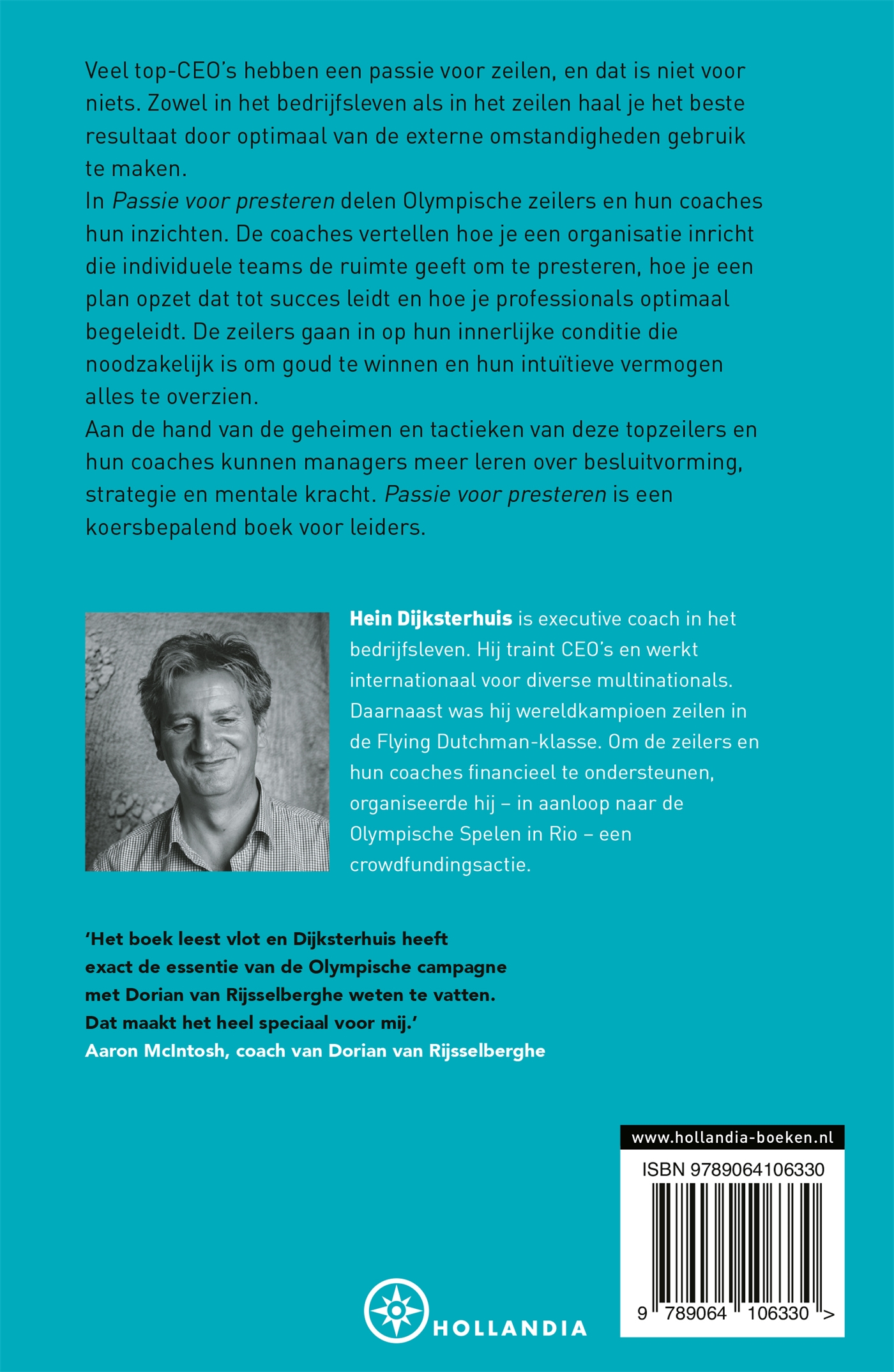 Achterkant van Passie voor presteren