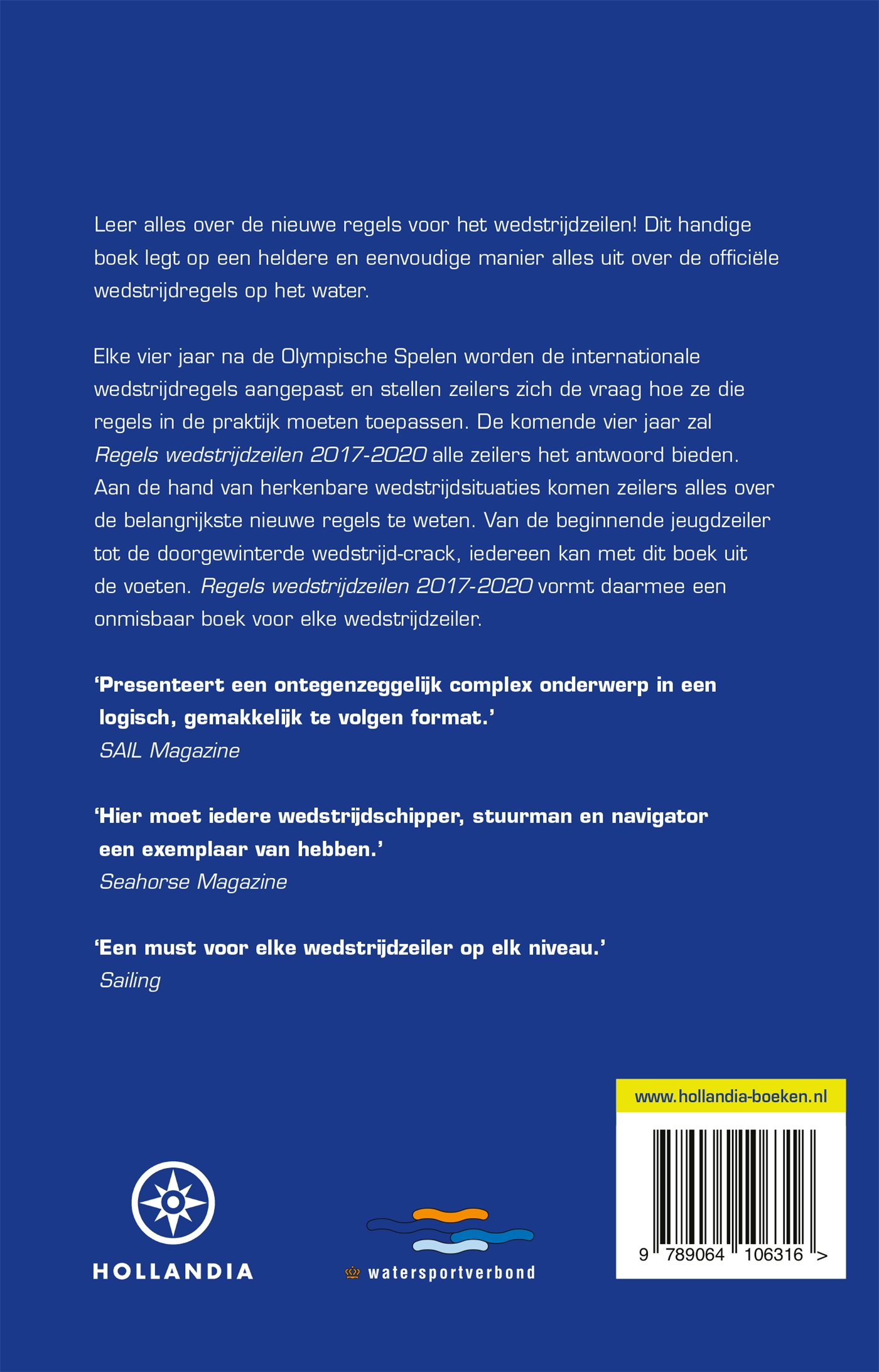 Achterkant van Regels wedstrijdzeilen 2017-2020