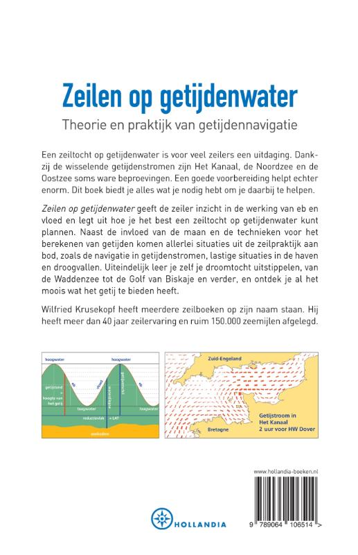 Achterkant van Zeilen op getijdenwater