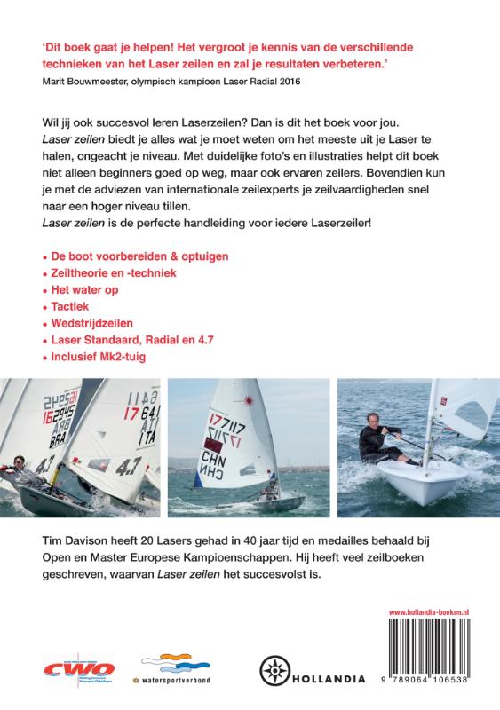 Achterkant van Laser zeilen