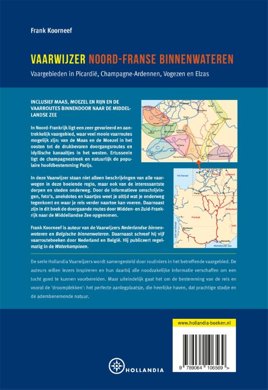 Achterkant van Vaarwijzer Noord-Franse binnenwateren