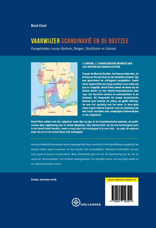 Achterkant van Scandinavië en de Oostzee