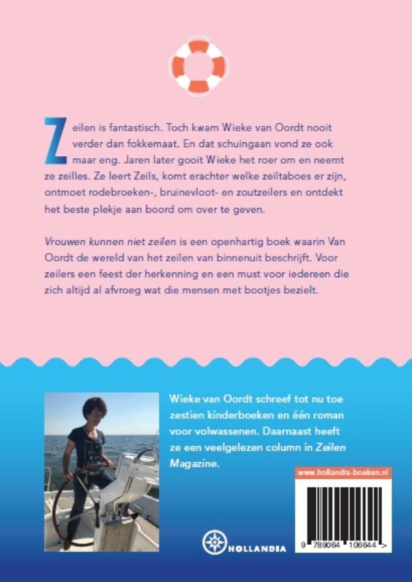 Achterkant van Vrouwen kunnen niet zeilen