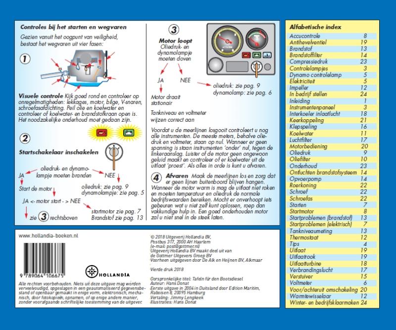 Achterkant van Boordboek scheepsdiesels