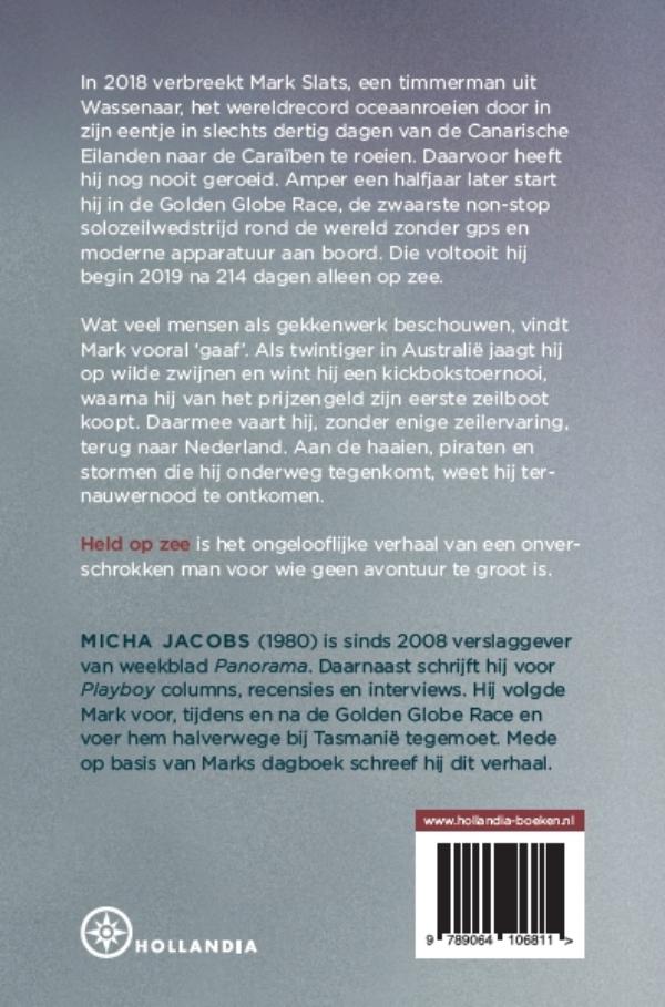 Achterkant van Held op zee