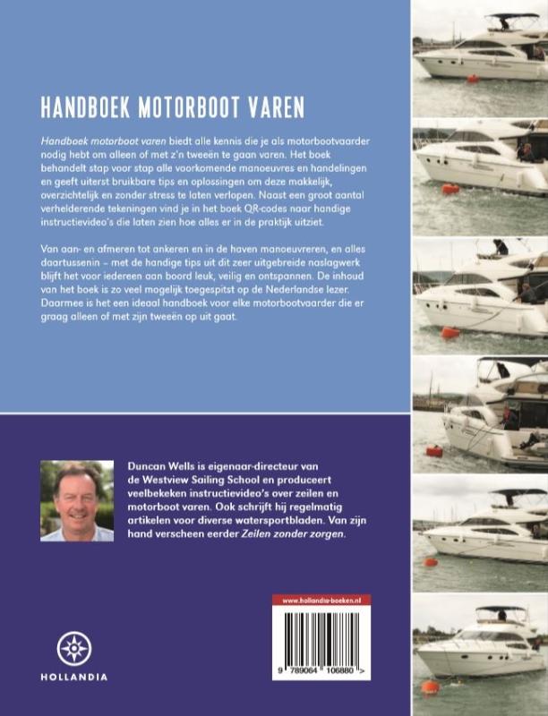 Achterkant van Handboek motorboot varen