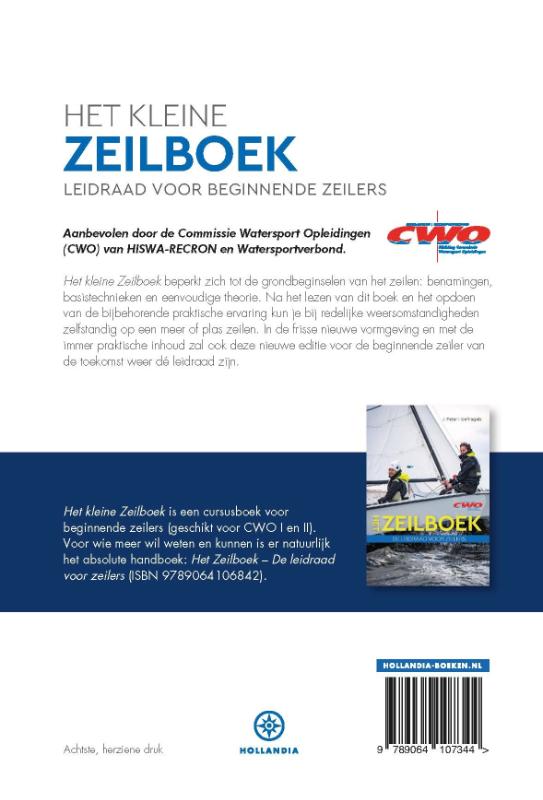 Achterkant van Het kleine Zeilboek