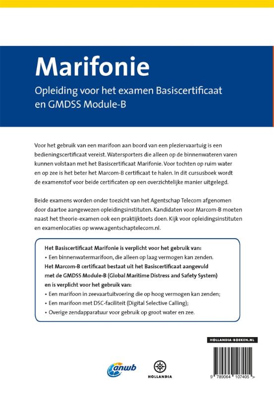 Achterkant van Cursusboek Marifonie