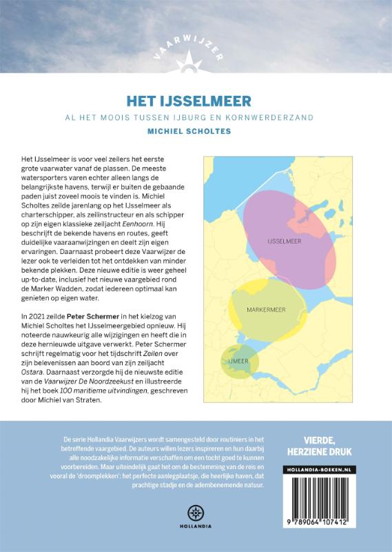 Achterkant van Vaarwijzer Het IJsselmeer