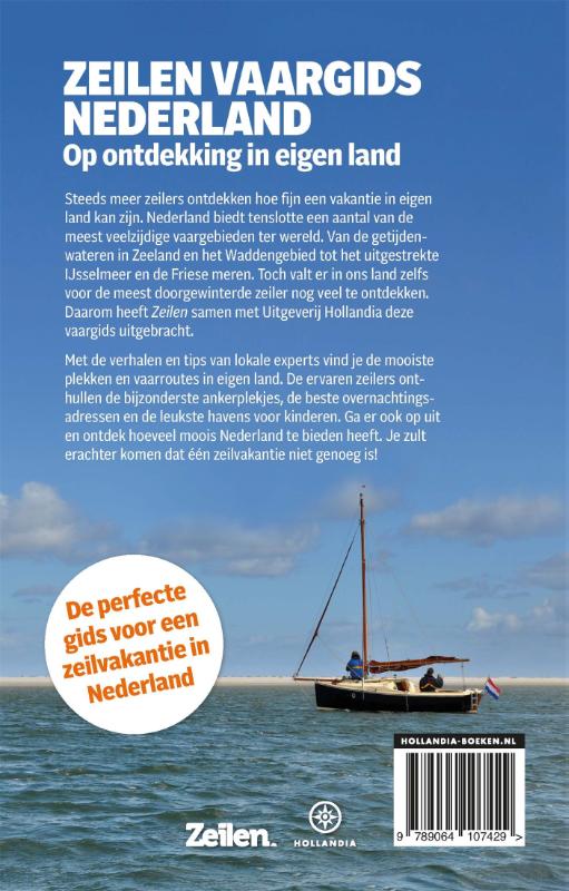 Achterkant van Zeilen vaargids Nederland