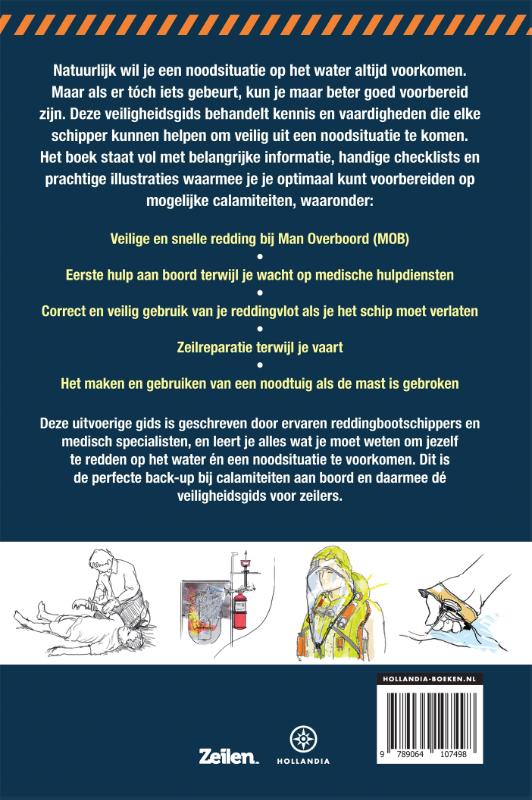 Achterkant van Zeilen veiligheidsgids