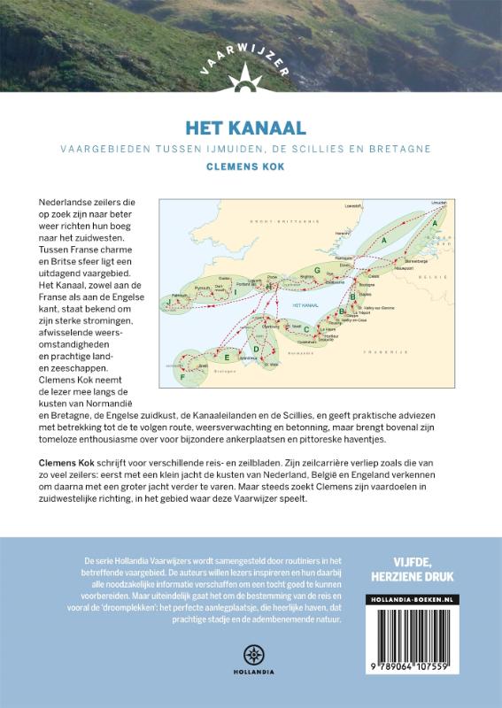 Achterkant van Vaarwijzer Het Kanaal
