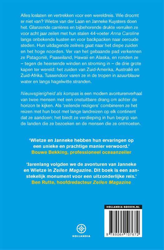 Achterkant van Nieuwsgierigheid als kompas