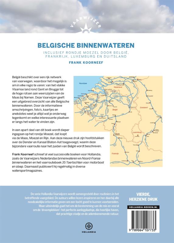 Achterkant van Vaarwijzer Belgische binnenwateren