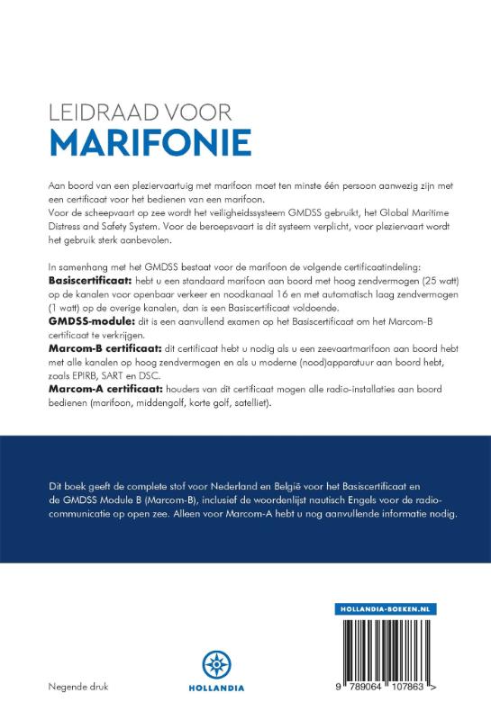 Achterkant van Leidraad voor marifonie