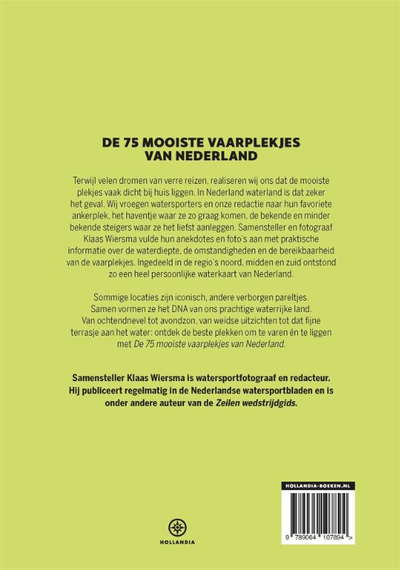 Achterkant van De 75 mooiste vaarplekjes van Nederland