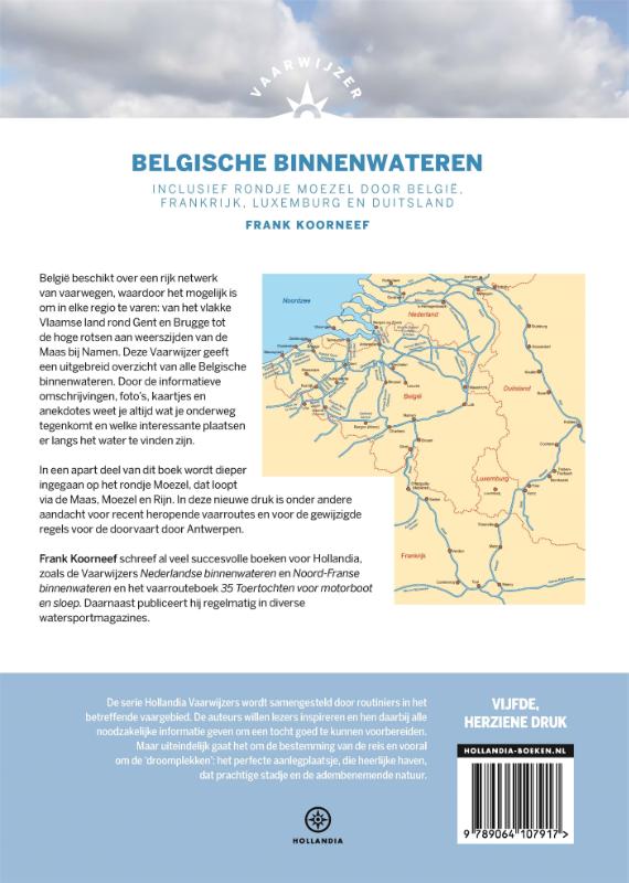 Achterkant van Vaarwijzer Belgische binnenwateren