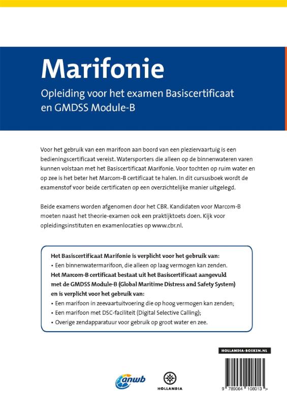 Achterkant van Cursusboek Marifonie