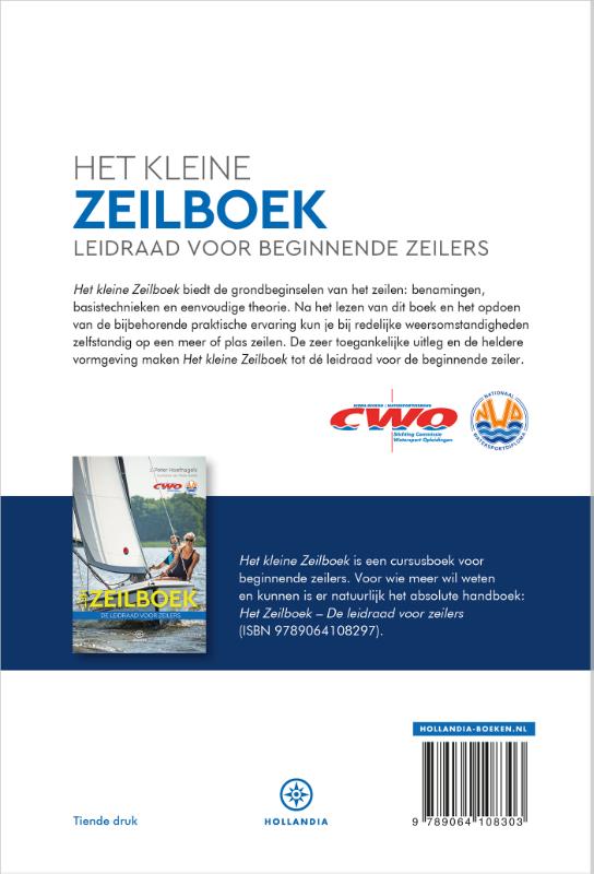 Achterkant van Het kleine zeilboek