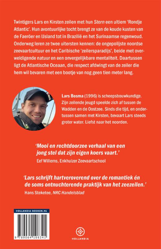 Achterkant van Omweg over de oceaan