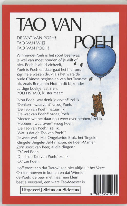 Achterkant van Tao van Poeh