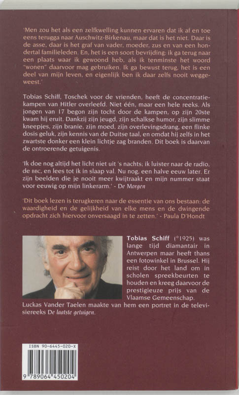 Achterkant van Terug op de plaats die ik nooit heb verlaten