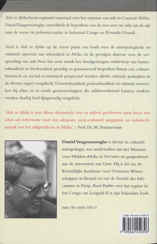 Achterkant van Aids in Afrika