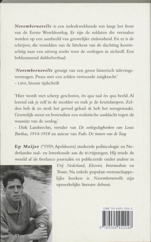 Achterkant van Novembernovelle