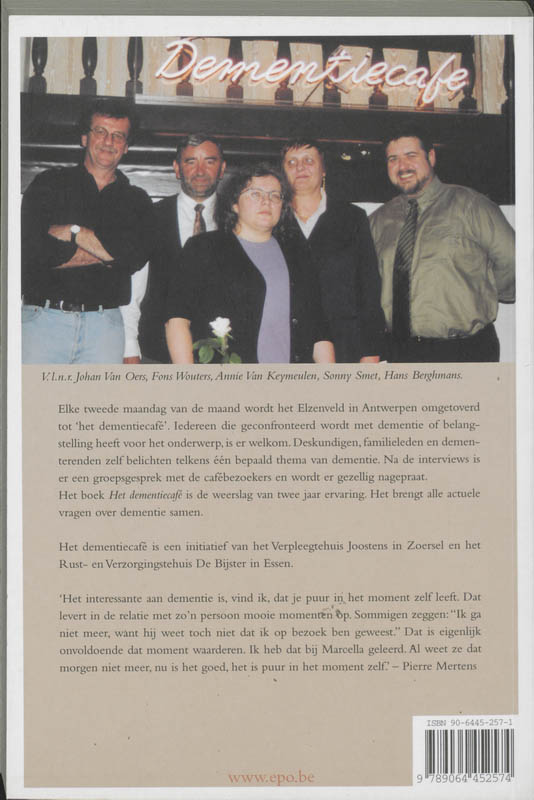 Achterkant van Het dementiecafe