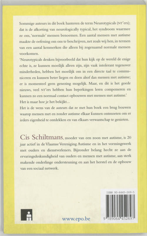 Achterkant van Autisme verteld