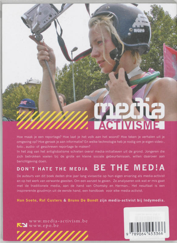 Achterkant van Media-activisme