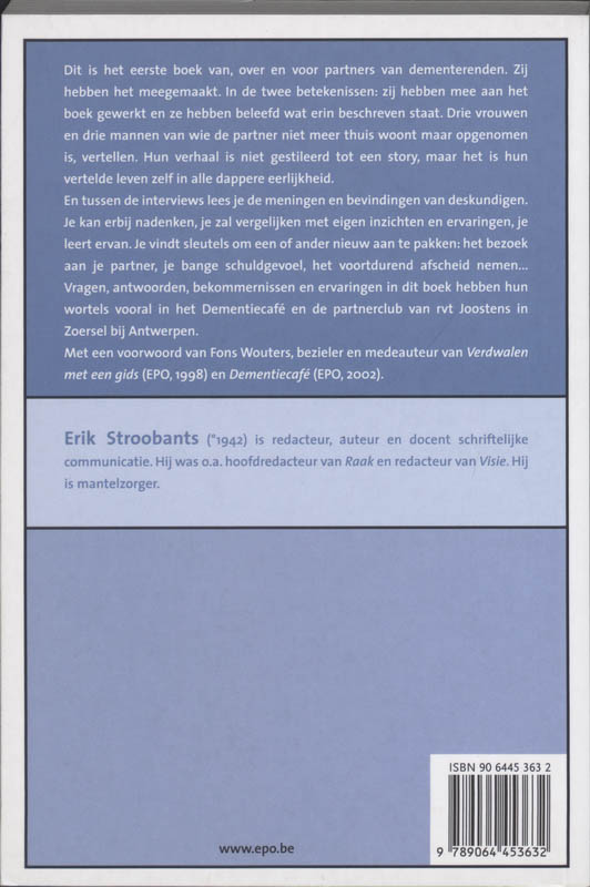 Achterkant van Dementie