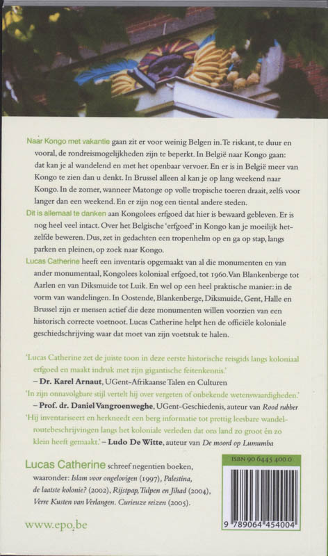 Achterkant van Wandelen naar Kongo