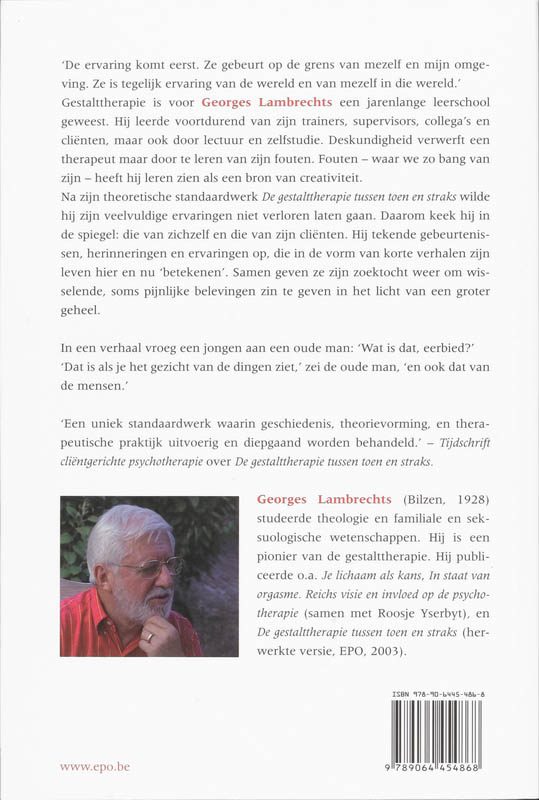 Achterkant van De gestalttherapeut in zijn spiegel