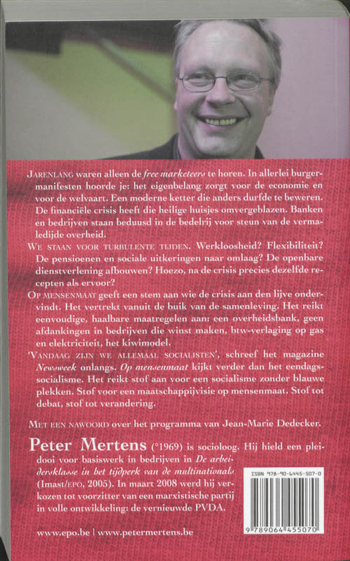 Achterkant van Op mensen maat