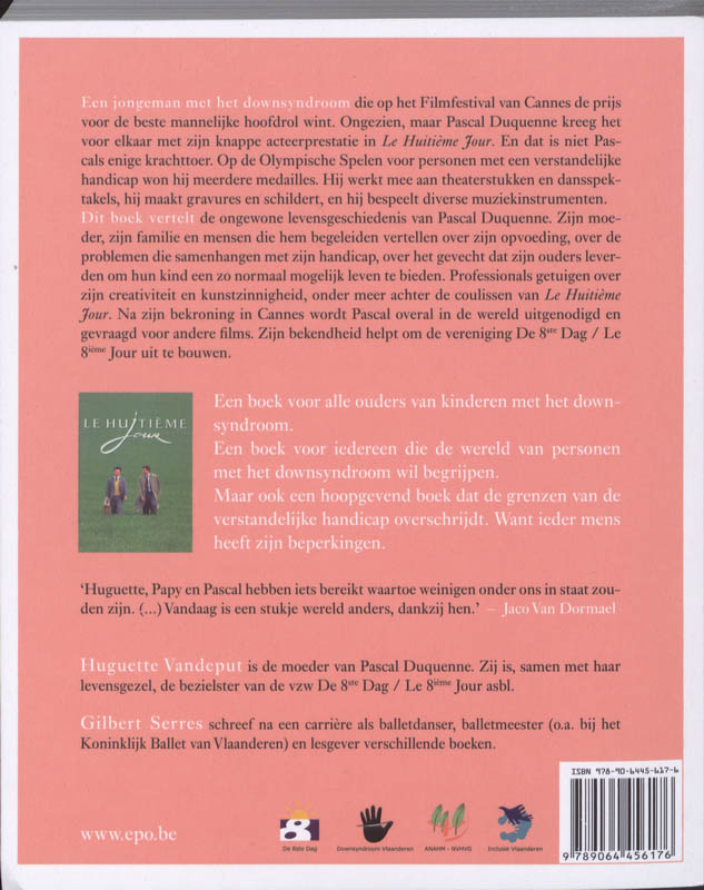 Achterkant van Pascal Duquenne