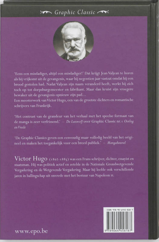 Achterkant van Les Misérables