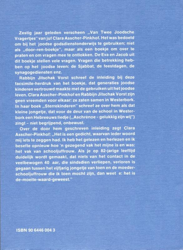 Achterkant van Van twee joodse vragertjes