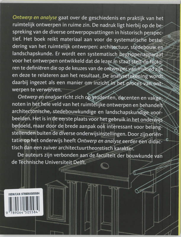 Achterkant van Ontwerp en analyse