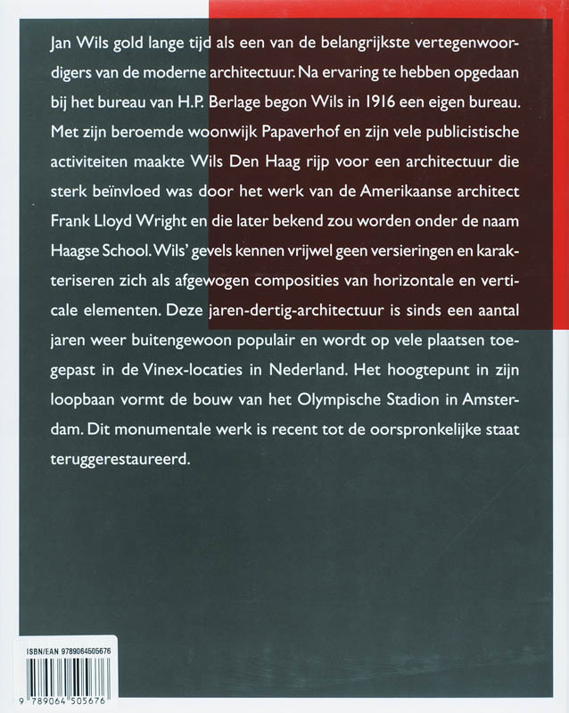 Achterkant van Jan Wils