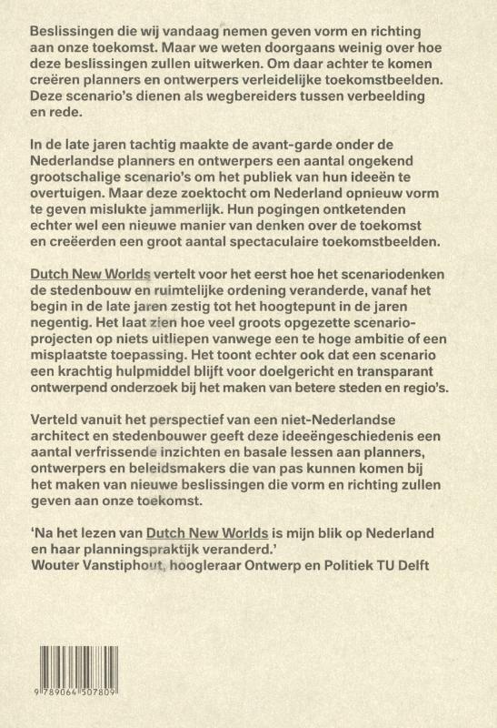 Achterkant van Dutch New Worlds