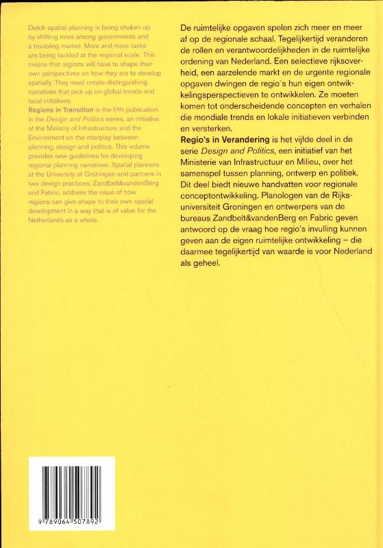 Achterkant van Regio's in verandering / Regions in transition