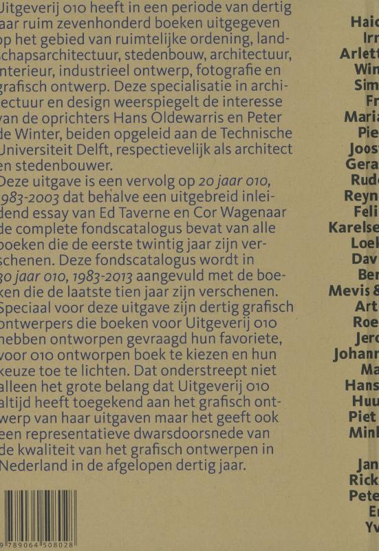 Achterkant van 30 jaar 010