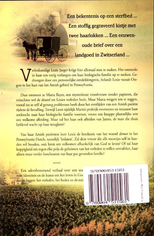 Achterkant van De vroedvrouw van de Amish