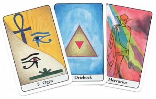 Achterkant van Tarot van Isis psychekaarten