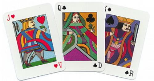 Achterkant van Neo-classic speel- en orakelkaarten