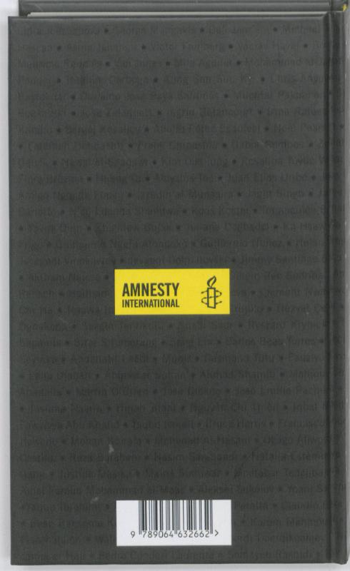 Achterkant van Amnesty International agenda 2011