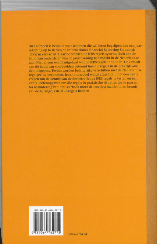 Achterkant van IFRS Leerboek